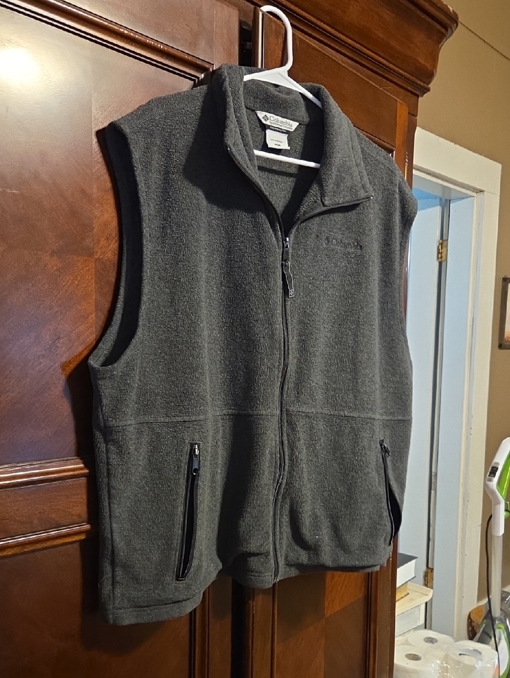 Columbia Gray Fleece Vest‎ - Full Zip